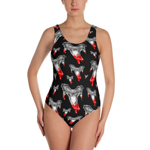 Shark Tooth One-Piece Swimsuit
