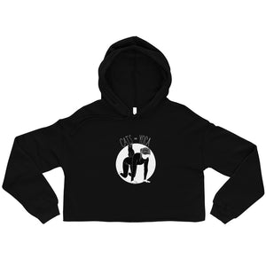 Cats and Yoga Crop Hoodie