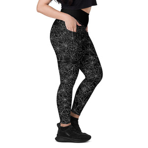 Spiderweb Leggings with Pockets