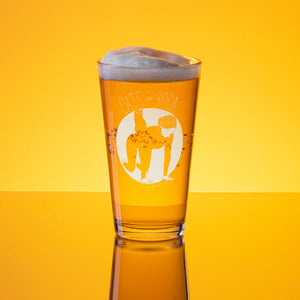 Cats and Yoga Pint Glass