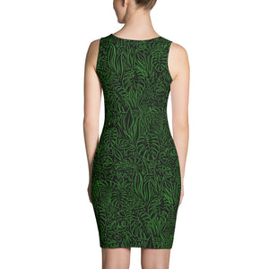 Plant Mom Fitted Dress