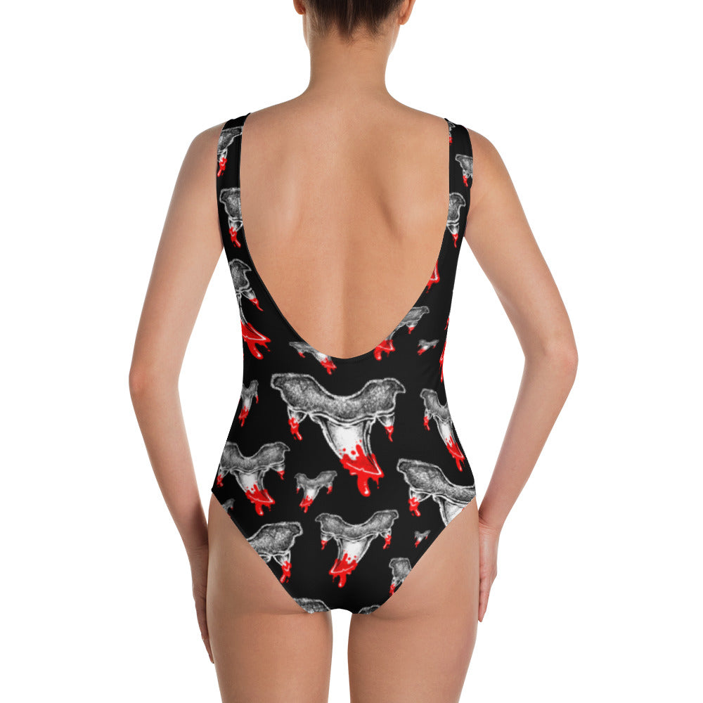 Shark Tooth One-Piece Swimsuit
