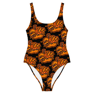 Pumpkin Smash One-Piece Swimsuit