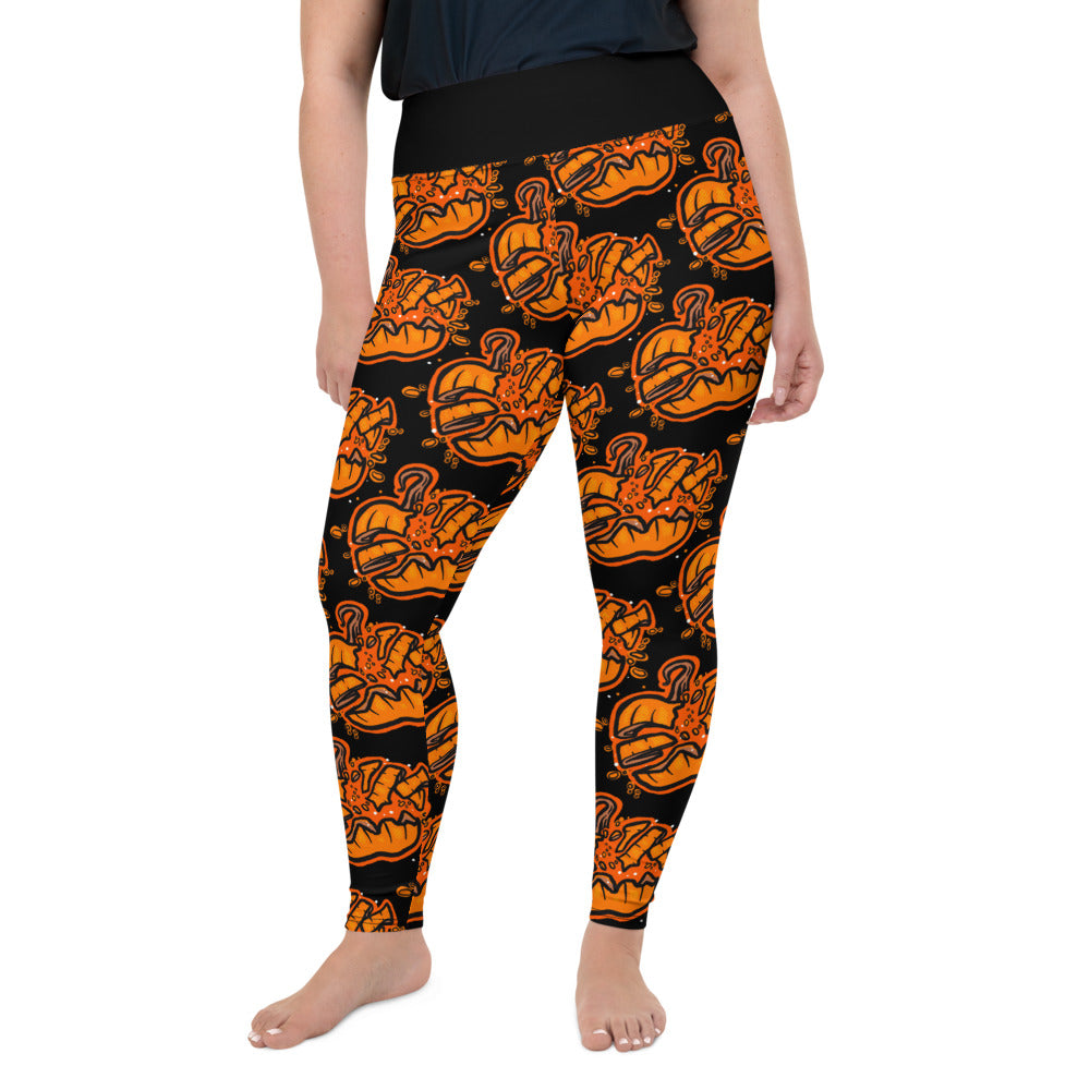 Pumpkin Smash Plus Size Leggings – Daayani Yoga