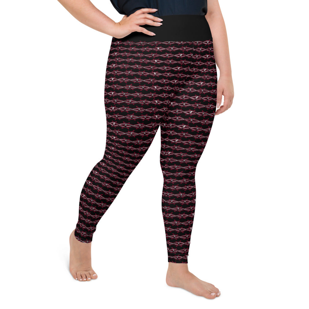 Barbed Wire Plus Size Leggings