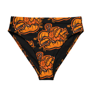 Pumpkin Smash High Waisted Bikini Bottom