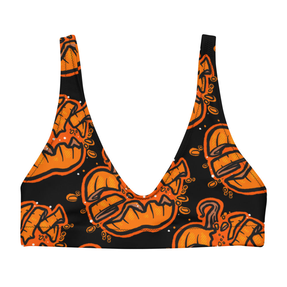 Pumpkin Smash Padded Bikini Top