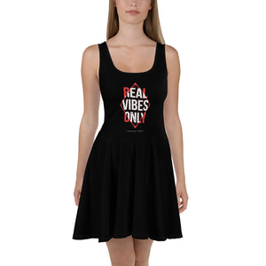 Real Vibes Only Skater Dress