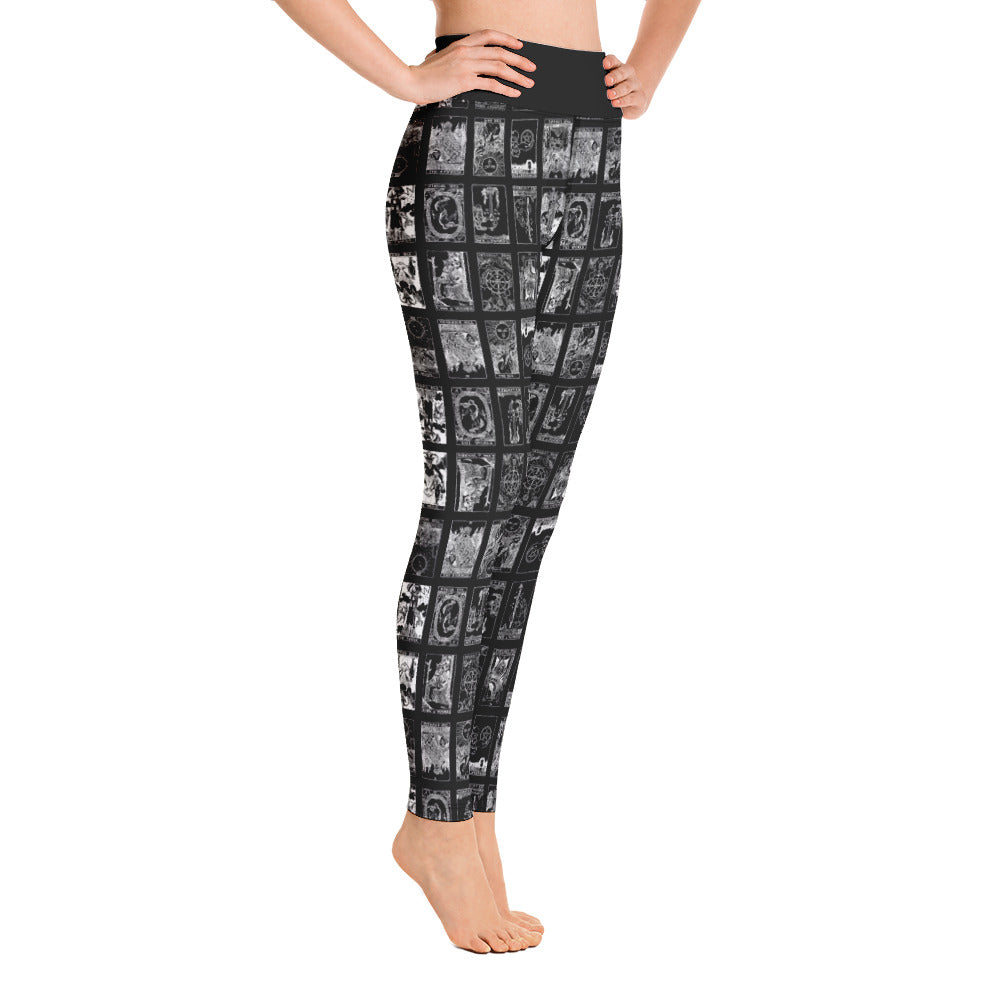 Black Tarot Yoga Pants