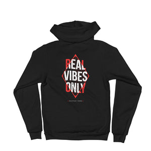 Real Vibes Only Zip-Up Hoodie