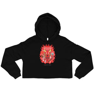 Inferno Coven Crop Hoodie